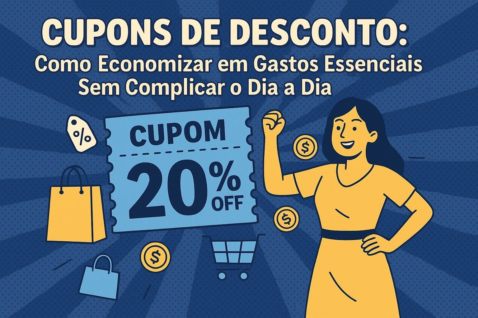 Cupons de Desconto: Como Economizar em Gastos Essenciais Sem Complicar o Dia a Dia