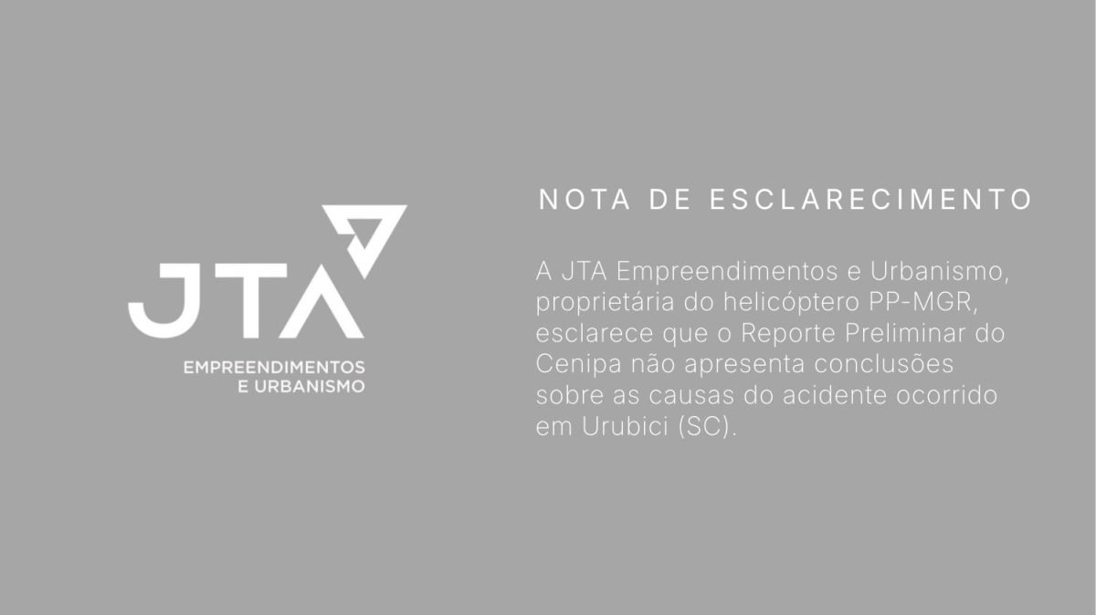 Cenipa emite relatório preliminar sobre acidente com helicóptero em Urubici